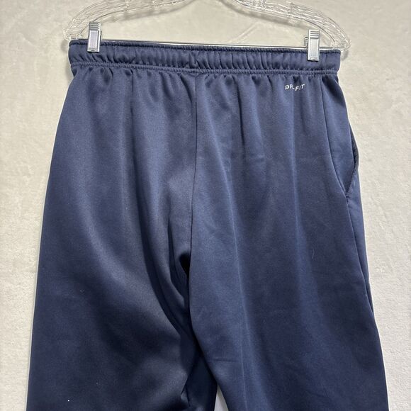 Nike DriFit Sweatpants Men's Medium Blue Therma Athletic Lounge Sweats Pants - Picture 7 of 12